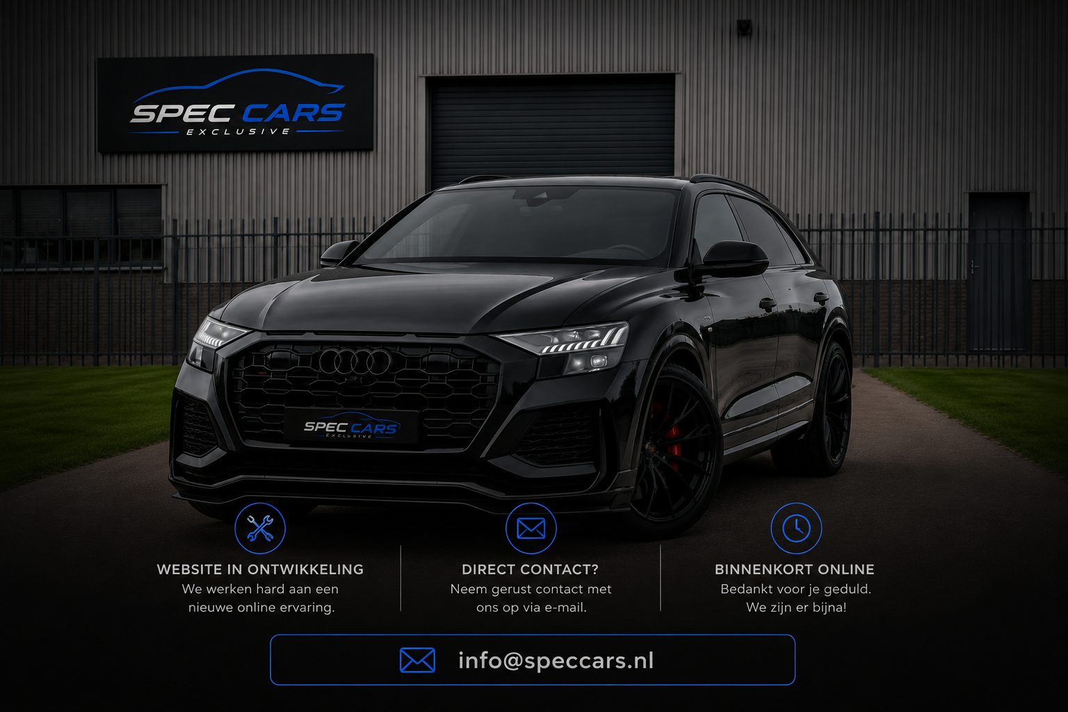 Spec Cars Exclusive. Website in ontwikkeling.